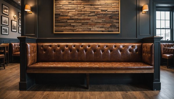 Installez une banquette cuir pour sublimer votre restaurant