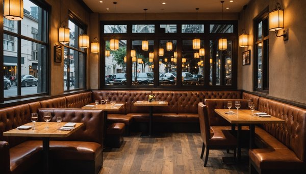 Transformez l'ambiance de votre restaurant avec une banquette en cuir